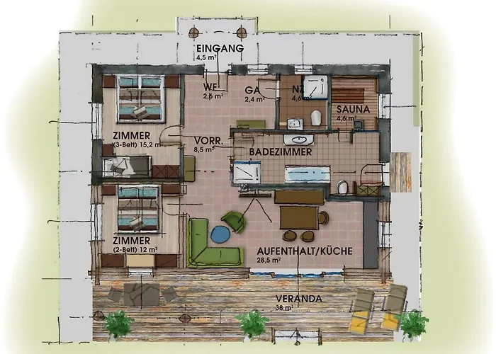 بيت للعطل Dobringers Chalet-dorf Waroes